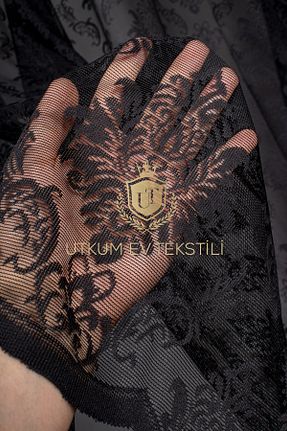 پرده توری مشکی ریل دار UTKUM EV TEKSTİL ÜRÜNLERİ - کد 808202443