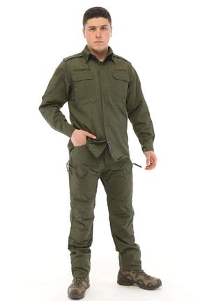 ست بالاتنه و پائین تنه خاکی زنانه بافتنی SİNGLE SWORD - کد 808326860