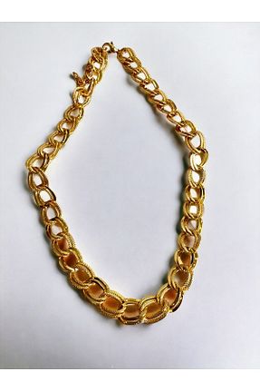 گردنبند استیل ( فولاد ) طلائی زنانه استیل ضد زنگ Ladies&Gentlemen - کد 808107910