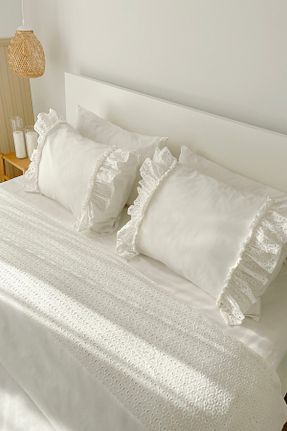 روتختی دونفره سفید پنبه ای RİTMOHOME - کد 808602389