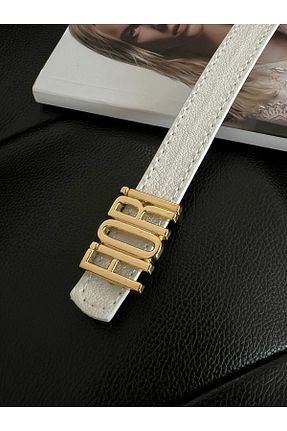کمربند سفید زنانه چرم مصنوعی Fiori - کد 790292428