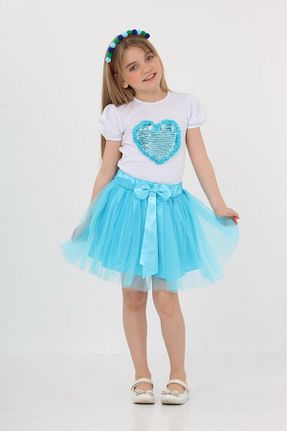 ست بالاتنه و پائین تنه آبی بچه گانه بافتنی Nacar - کد 808674799