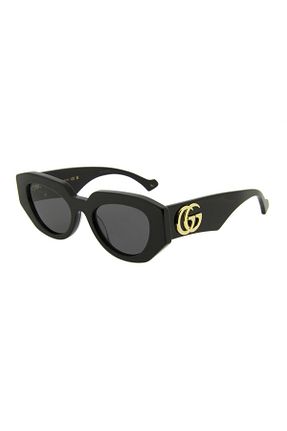 عینک آفتابی مشکی زنانه UV400 Gucci - کد 808352242
