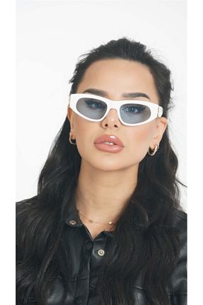 عینک آفتابی سفید زنانه UV400 CAPTAİN POLO - کد 808447827