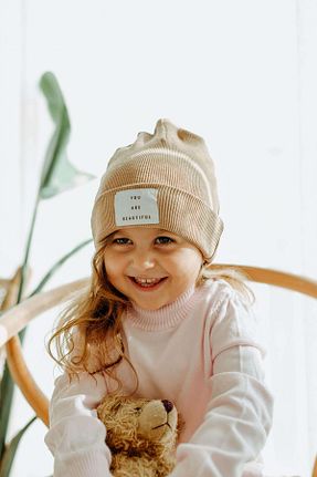 کلاه پشمی قهوه ای بچه گانه پنبه ای BABYBEK - کد 153824045