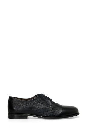 کفش کلاسیک سرمه ای مردانه پاشنه کوتاه ( 4 - 1 cm ) پاشنه ساده کد 808550368