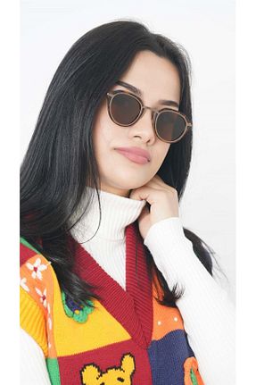 عینک آفتابی قهوه ای زنانه UV400 CAPTAİN POLO - کد 808665382