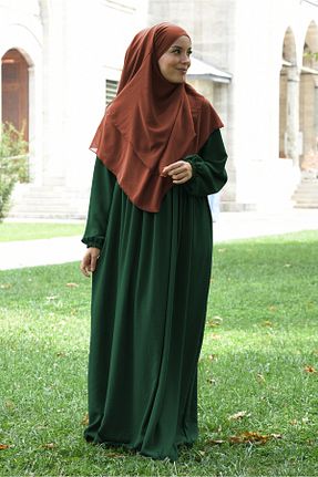 لباس حجاب سبز زنانه اورسایز Ns nowascarf - کد 808951849