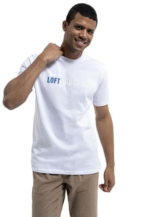 تی شرت سفید مردانه باکسی چرم مصنوعی کد 808779016