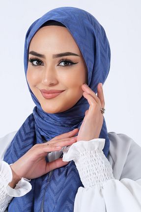 شال سرمه ای زنانه پلی استر HAREM SCARF - کد 809006779