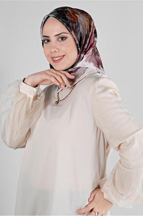 روسری صورتی پلی استر Alvina - کد 801113753