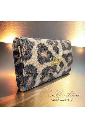 کیف پول مشکی زنانه سایز متوسط La boutique - کد 809128718