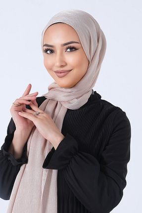 شال بژ زنانه پلی استر کد 809179997