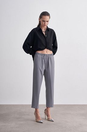 شلوار طوسی زنانه پارچه Hare Butik - کد 809242549