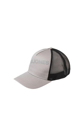 کلاه طوسی مردانه پنبه ای Jack & Jones - کد 475260983