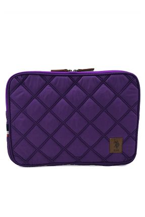 کیف لپ تاپ و مدارک بنفش زنانه چرم مصنوعی U.S. Polo Assn. - کد 809401767
