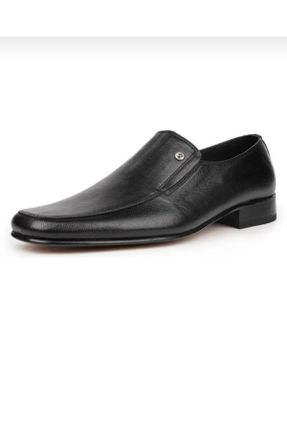 کفش کلاسیک مشکی مردانه چرم طبیعی پاشنه کوتاه ( 4 - 1 cm ) پاشنه ضخیم کد 809376664