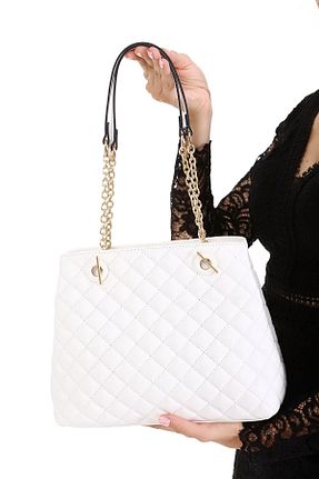 کیف دوشی سفید زنانه چرم مصنوعی womenacs - کد 132068661