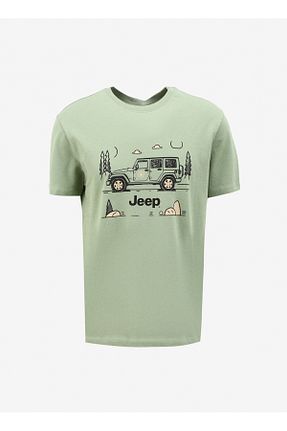 تیشرت سبز مردانه Relaxed Jeep - کد 809389857