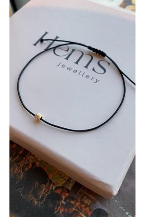 دستبند طلا مشکی زنانه 14 عیار HEMS JEWELLERY - کد 808807129