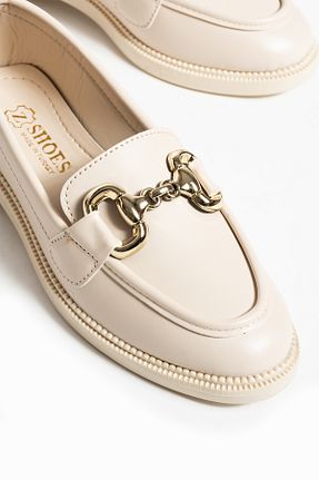کفش لوفر بژ زنانه چرم مصنوعی DUXAL SHOES - کد 809271605