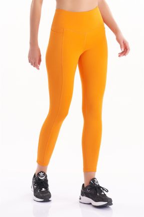 ساق شلواری نارنجی زنانه فاق بلند کد 655301030