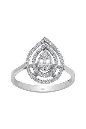 انگشتر برلیان سفید 14 عیار Sirius Pırlanta - کد 150065579