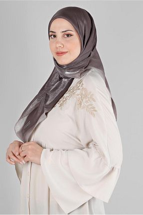 روسری قهوه ای پلی استر Alvina - کد 801113808
