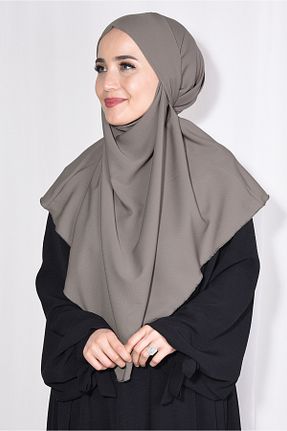 شال قهوه ای زنانه Medine İpeği Ns nowascarf - کد 809020208