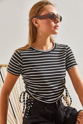 بلوز مشکی زنانه رگولار Bianco Lucci - کد 809094547