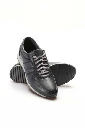 کفش کژوال طوسی مردانه چرم طبیعی پاشنه کوتاه ( 4 - 1 cm ) پاشنه ساده کد 809106353