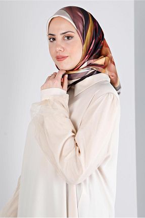 روسری صورتی پلی استر Alvina - کد 801113824