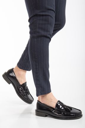کفش کلاسیک مشکی زنانه چرم مصنوعی پاشنه کوتاه ( 4 - 1 cm ) پاشنه ساده کد 809477291