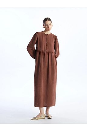 لباس قهوه ای زنانه بافتنی LC Waikiki - کد 809242123
