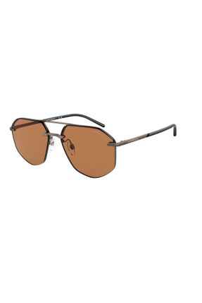 عینک آفتابی متالیک مردانه 59 UV400 فلزی مات هندسی کد 371097701