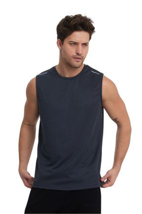 تی شرت طوسی مردانه یقه گرد پلی استر پوشاک ورزشی کد 809348240