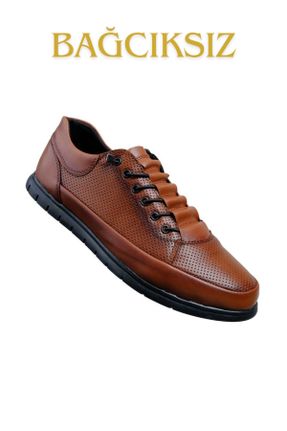 کفش کلاسیک قهوه ای زنانه چرم طبیعی پاشنه کوتاه ( 4 - 1 cm ) پاشنه ساده کد 809065981