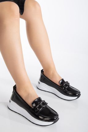 کفش کژوال مشکی زنانه پاشنه کوتاه ( 4 - 1 cm ) پاشنه ساده کد 809130074