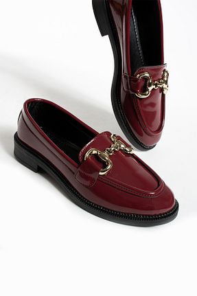 کفش لوفر زرشکی زنانه چرم مصنوعی DUXAL SHOES - کد 809271749