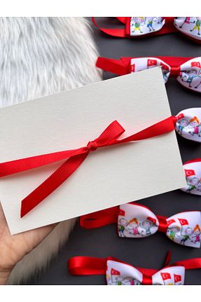 پاپیون قرمز بچه گانه پارچه ای Toka Sepetim - کد 809276601