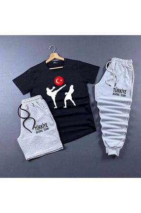 ست بالاتنه و پائین تنه مشکی زنانه بافتنی Pisa Art - کد 808814318