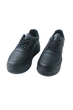 کفش اسنیکر مشکی زنانه بند دار Ayakkabı Ülkesi - کد 808848965