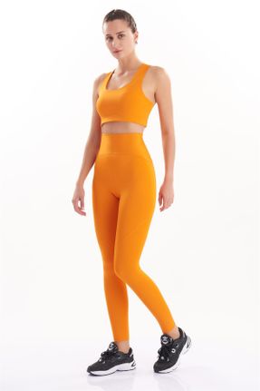 ساق شلواری نارنجی زنانه بافتنی کد 655302667