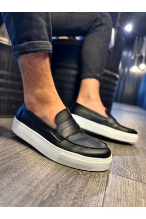 کفش کژوال مشکی مردانه پاشنه کوتاه ( 4 - 1 cm ) پاشنه ساده کد 807110426
