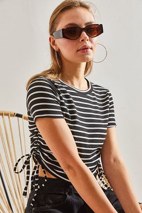 بلوز مشکی زنانه رگولار Bianco Lucci - کد 809094547