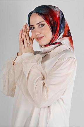 روسری صورتی پلی استر Alvina - کد 801113741