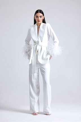 لباس حجاب سفید زنانه Blazer Hangzhou Bohaifei - کد 809148449