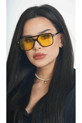 عینک آفتابی زرد زنانه UV400 CAPTAİN POLO - کد 809169500