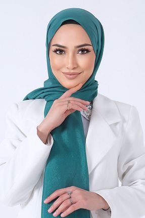 شال سبز زنانه پنبه پلی استر HAREM SCARF - کد 809180009