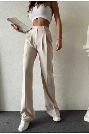 شلوار بژ زنانه پنبه - الاستین CurcunaShop - کد 809272282